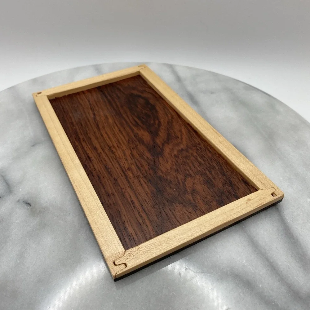 Maple Wood Trinket/Jewelry Box /Removeable Lid/ Inlay Wood 7